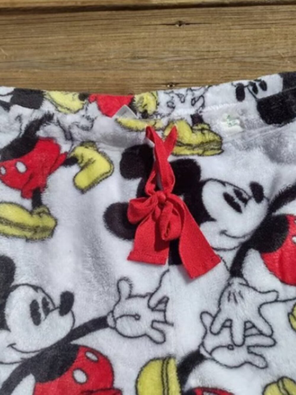 XL Adults Disney Mickey Mouse Fuzzy Lounge Pants Cartoon Soft - Picture 3 of 5